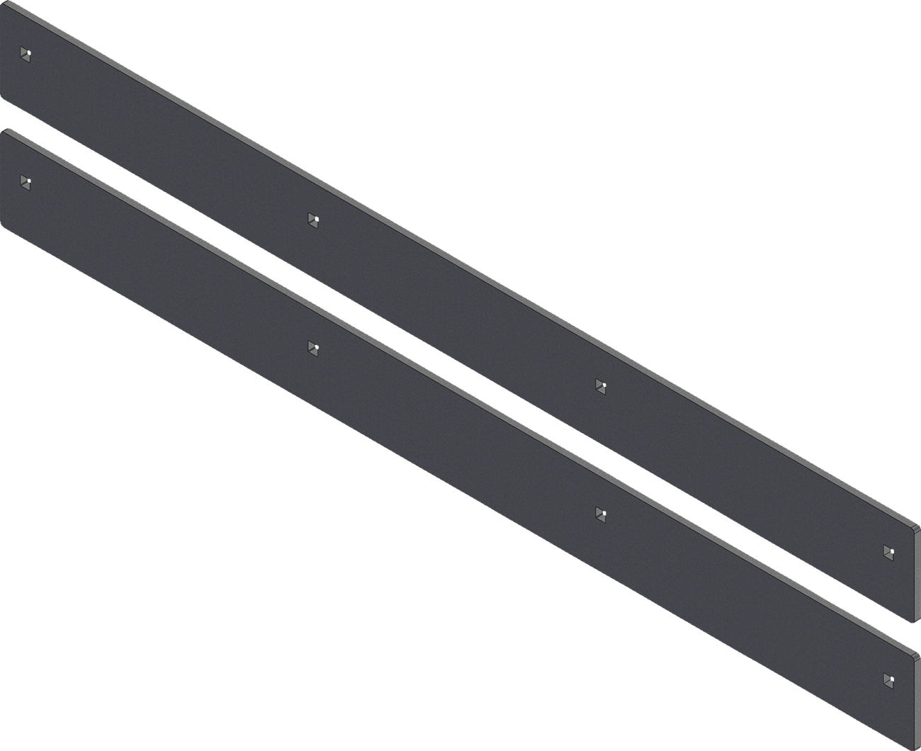 KFI PRODUCTS Wear Bar Wing Kit - V-Plow / 2 Piece 4501-1347