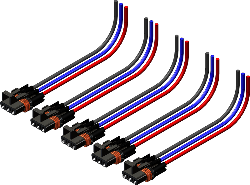 KFI Polaris Wire 3-Pin Harness 5 pk. - 102505