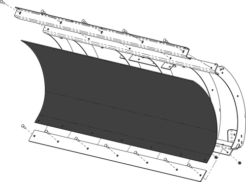 KFI Replacement Poly Blade Face - 105868-R