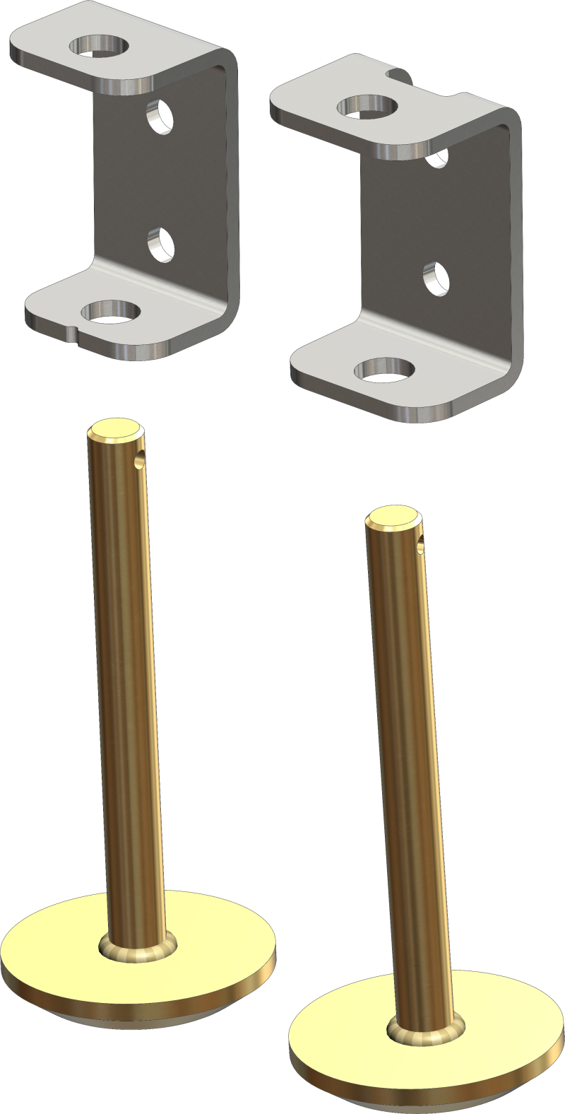 KFI Tapered Plow Skid Kit Pr. For KFI 105160 - 105485