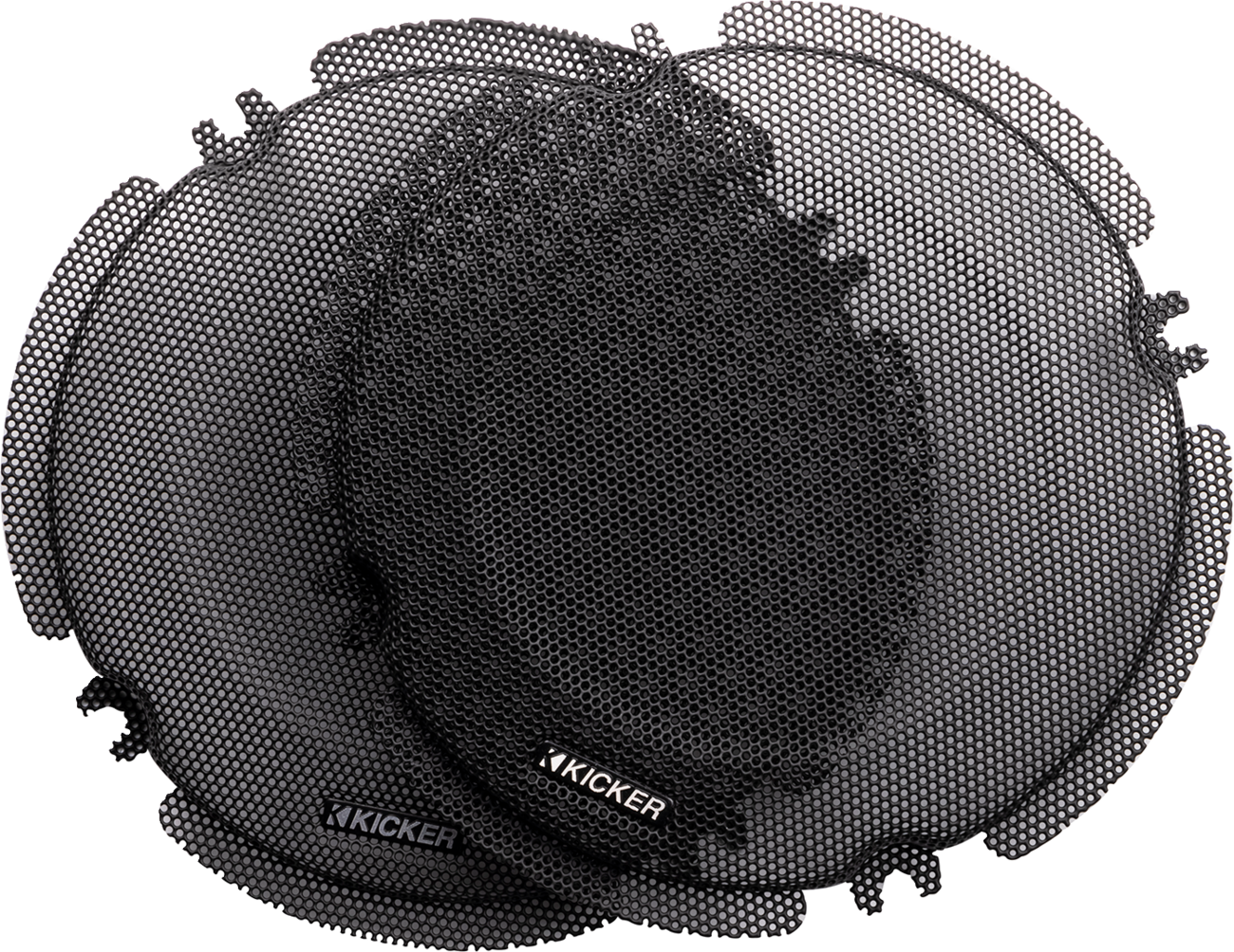 KICKER Replacement Grills - Speaker Grill / Tour-Pak / Black / '14-'24 FLHT/FLHX/FLTR 4405-1044