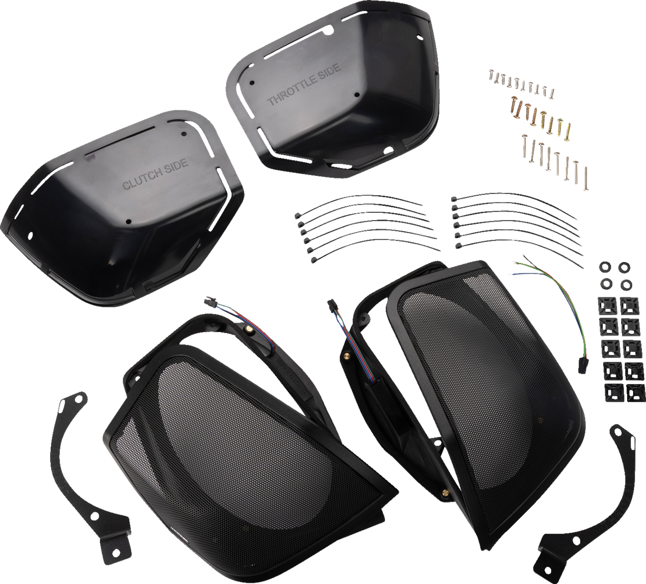 KICKER Saddlebag Cut-In Lid Kit - Cut-In Lid Kit without Speakers / '14-'23 FLH/FLTR 4405-1046