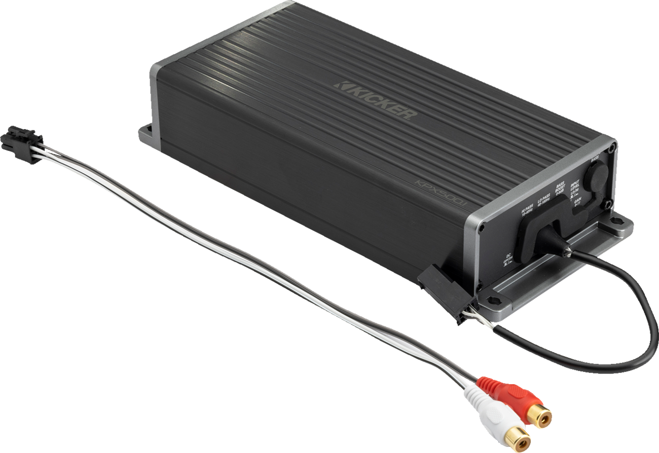 KICKER Subwoofer Amplifier - Amplifier / 500 W x1 / Weather Resistant 4405-0938
