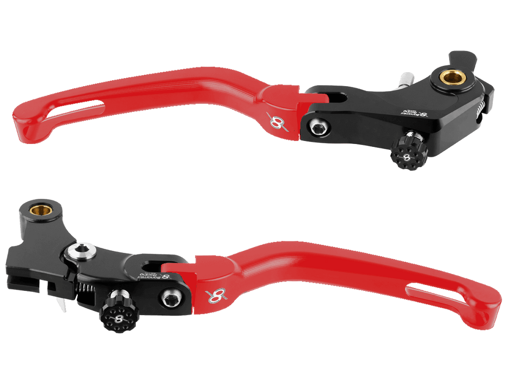 Bonamici Yamaha R9 Brake & Clutch Levers (Black/Red)