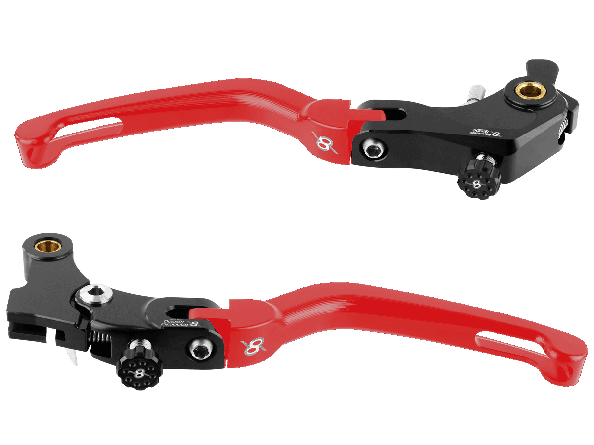 Bonamici Yamaha R9 Brake & Clutch Levers (Black/Red)