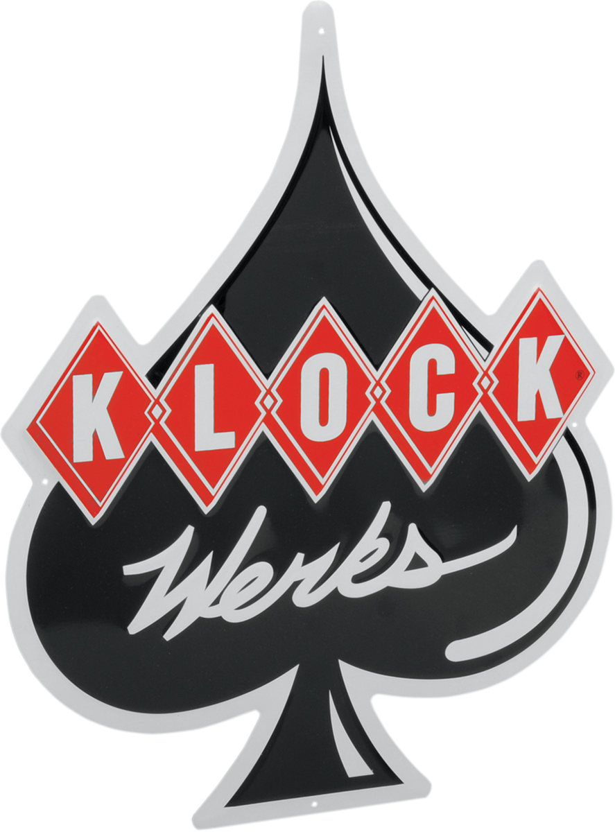 KLOCK WERKS Aluminum Logo Sign - Metal Sign / Aluminum / 14" x 17-1/2" 9904-0768