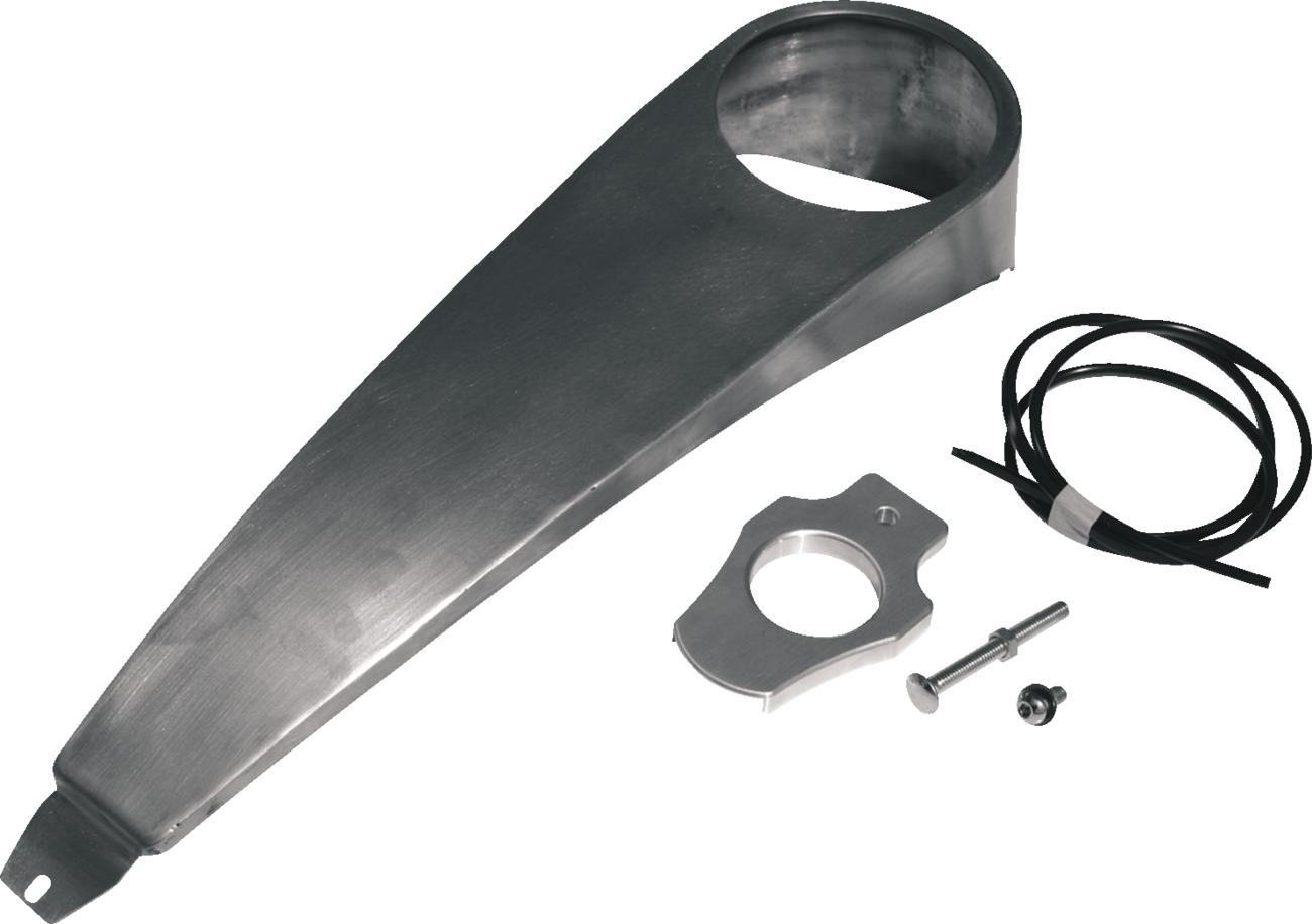 KLOCK WERKS Dash with Ignition Relocation Kit - Dash with Ignition Switch Relocation Kit / '00-'17 Softail 2106-0045