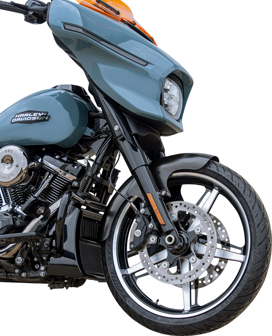 KLOCK WERKS Hugger Series Front Fender - Performance Bagger Front Fender / 21" Wheel / Black / HD Touring 1401-1195