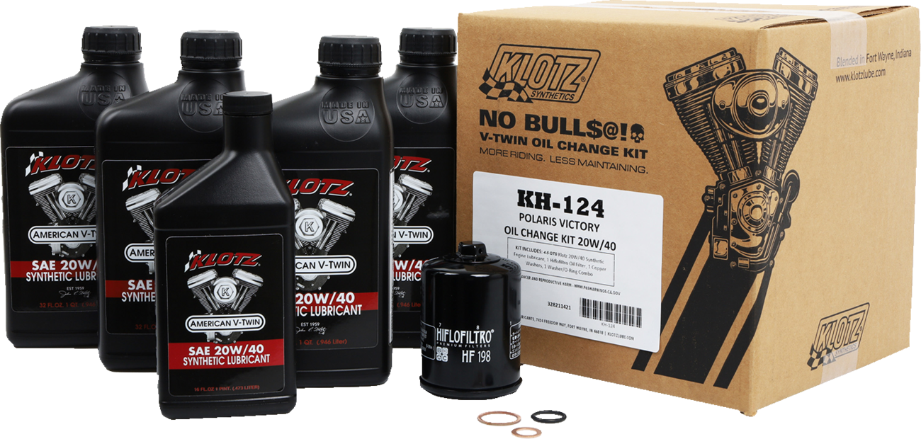 KLOTZ OIL Oil Change Kit - Victory / 20W/40 3601-0920
