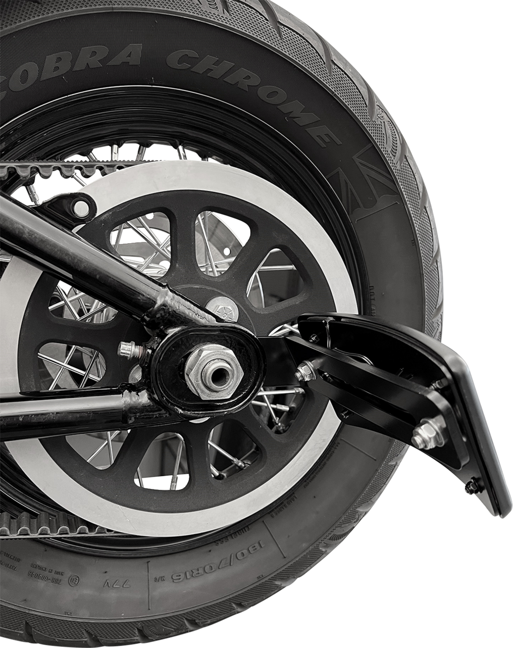 KODLIN USA License Plate Bracket - Black / M8 Softail 2030-2165