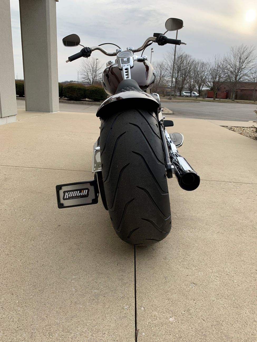 KODLIN USA Wide Rear Fender - Fender / Rear / Raw / HD Softail '18-'26 1401-0744