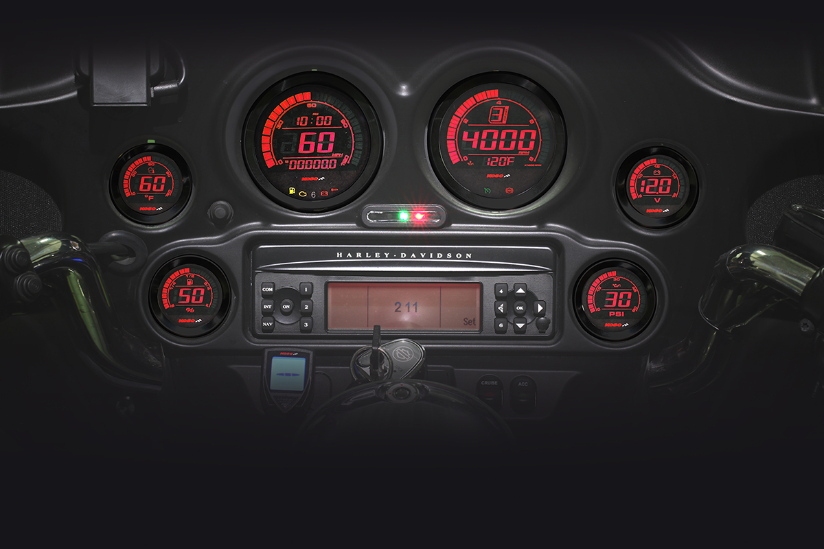KOSO NORTH AMERICA HD-02 Six-Piece Gauge Kit