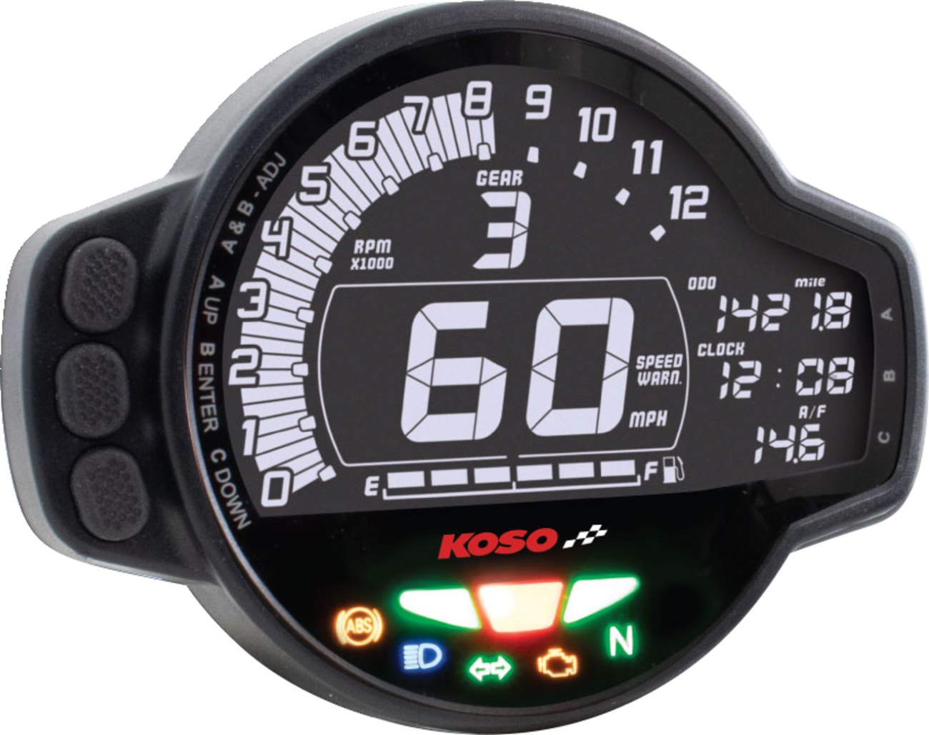 KOSO NORTH AMERICA MS-01 Multifunction Gauge