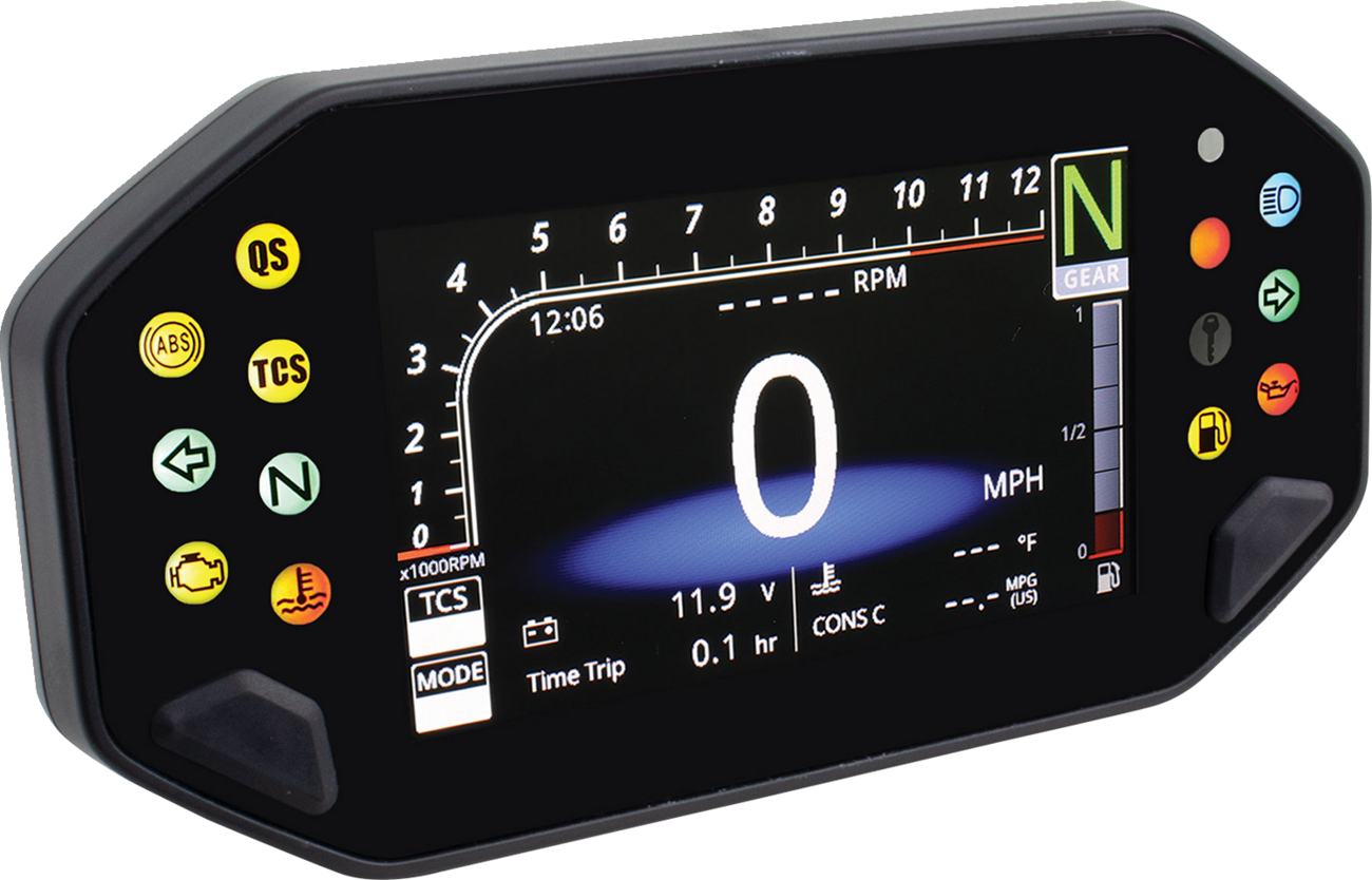 KOSO NORTH AMERICA RX-4 Multifunction Speedometer/Tachometer - TFT Multifunction Meter / RX-4 / Yamaha / MT-09 2210-0638