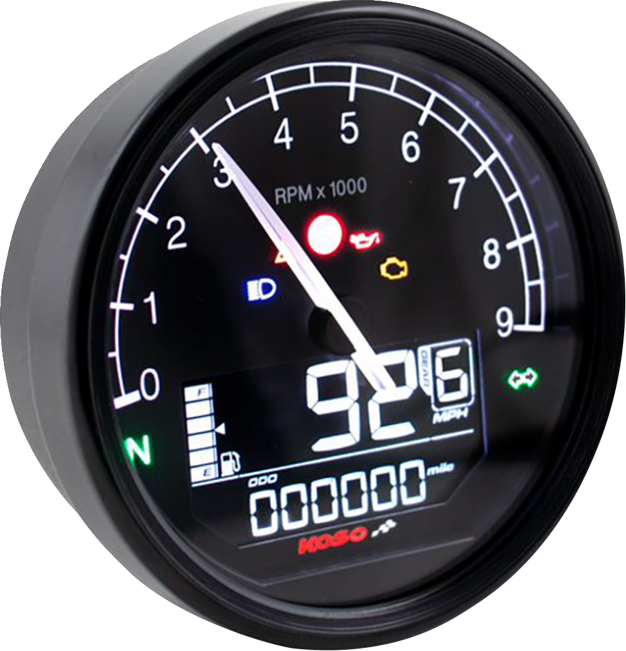 KOSO NORTH AMERICA TNT-05 HD Gauge Kit - TNT-05 D80 Multi Meter 2210-0669
