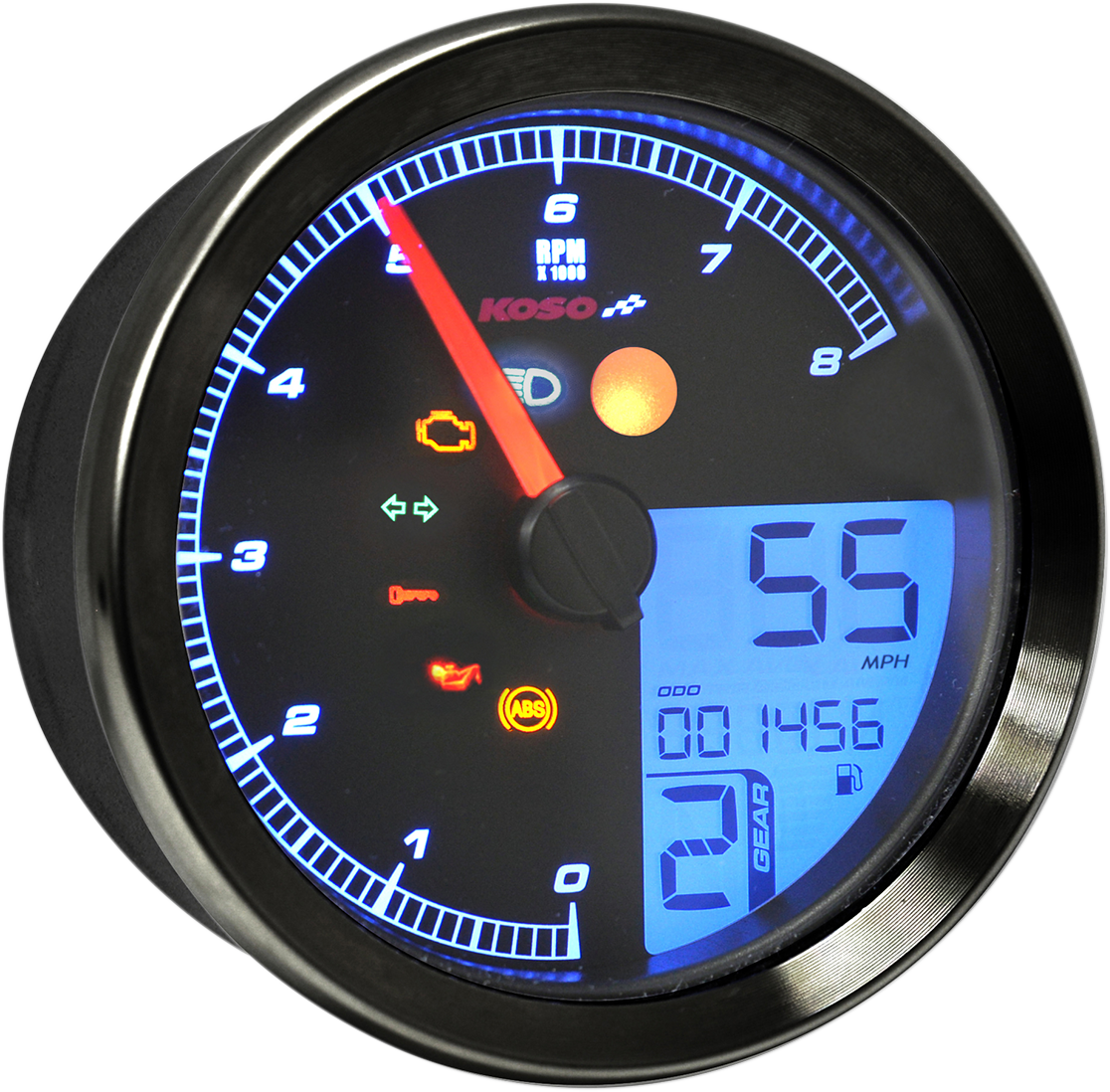 KOSO NORTH AMERICA TNT-B Multifunction Meter - Black 2211-0174