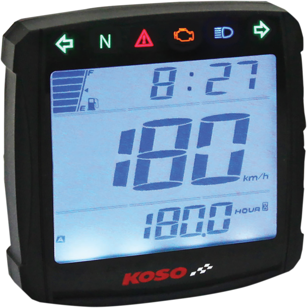 KOSO NORTH AMERICA XR-01S Speedometer - 2.94" L x 3.05" W x 0.94" D 2210-0412