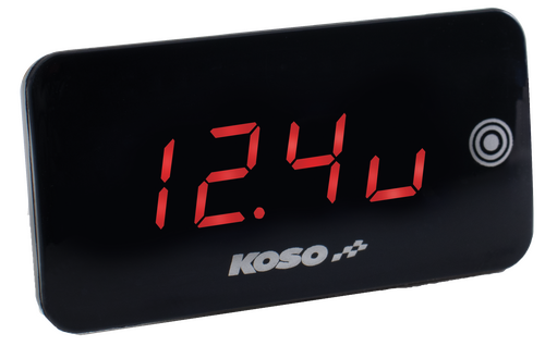 KOSO Super Slim Touch Screen Volt & Temp Gauge - BA068041