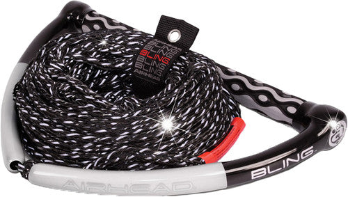 KWIK TEK Bling Stealth Wakeboard Rope - AHWR-11BL