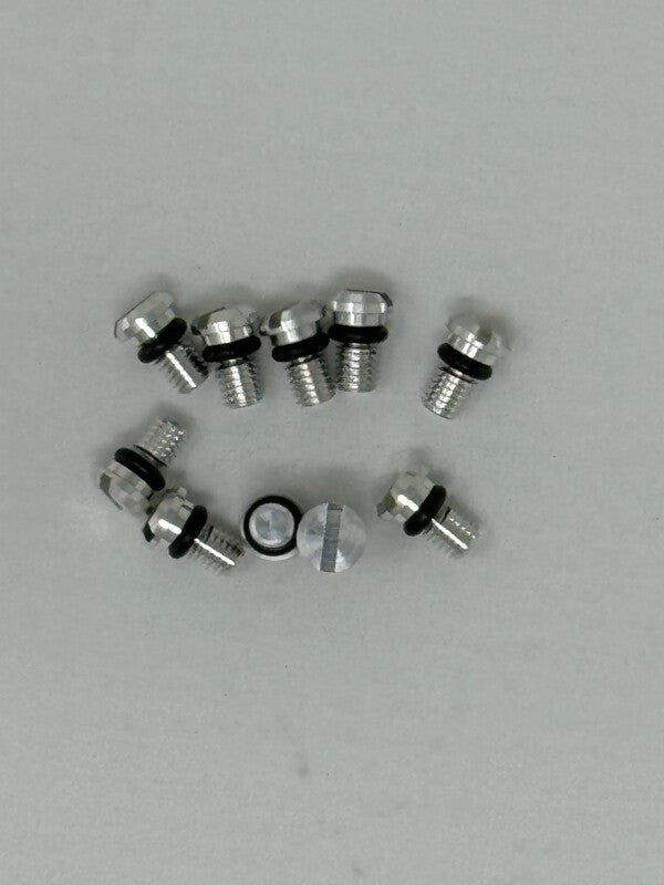 KYB Powersports KYB 1990-2023 Kaw / Hon / Suz / Yam Front Fork Bleed Bolt w/ O-Ring - Aluminum - 10 Pk - 110090000510