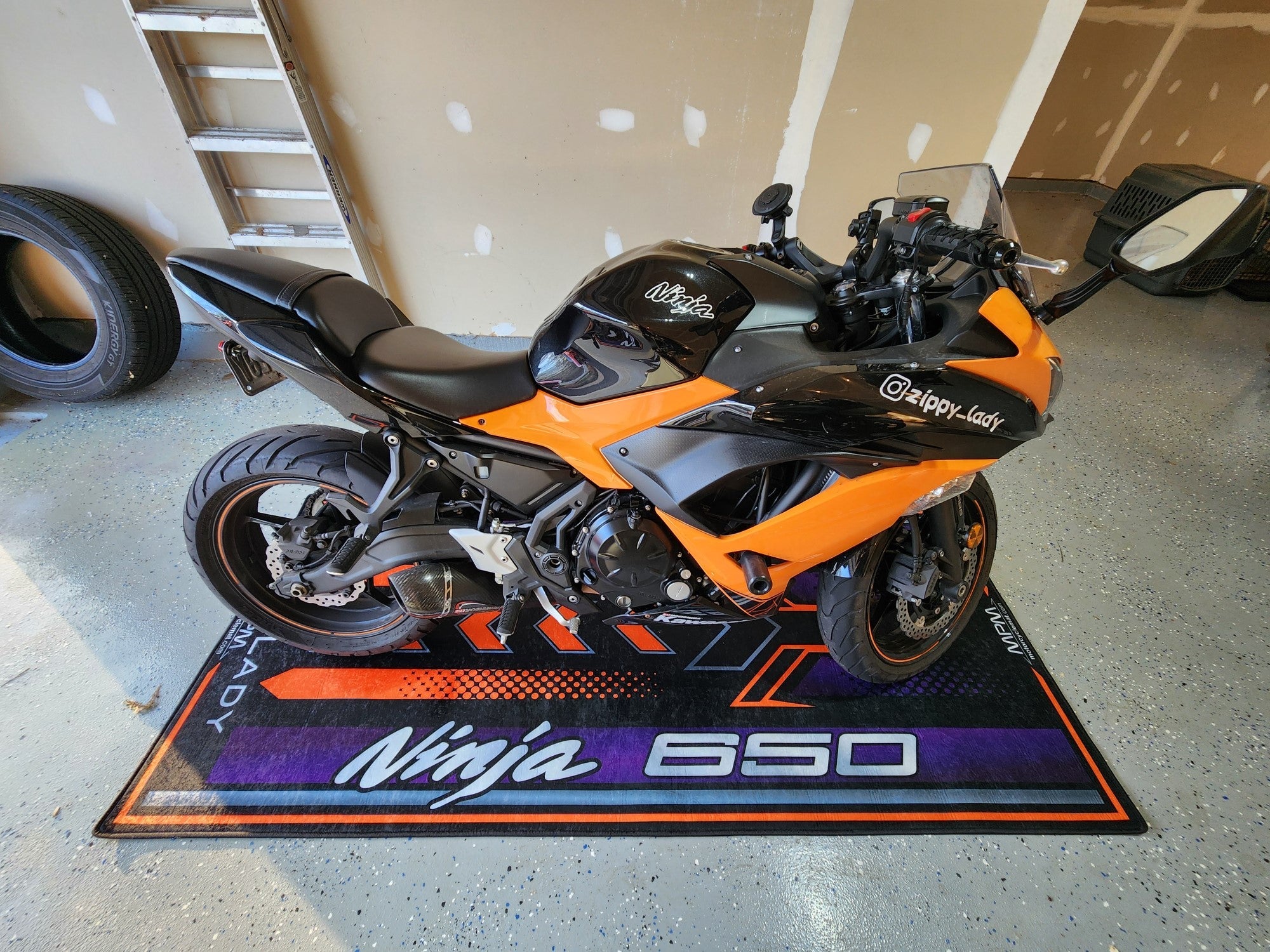 MPM Motorcycle Mat for Kawasaki Ninja 650 - MM7388