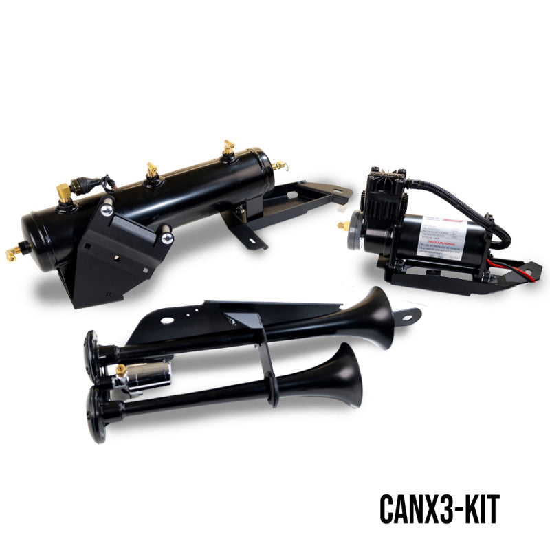 Kleinn Air Horns Kleinn 2017-2021 Can-Am Maverick X3 Onboard Air System w/ Model 102-1 Horns - CANX3-KIT