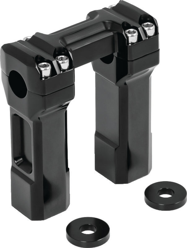 Kuryakyn 5inch Billet Handlebar Risers Black - 6132