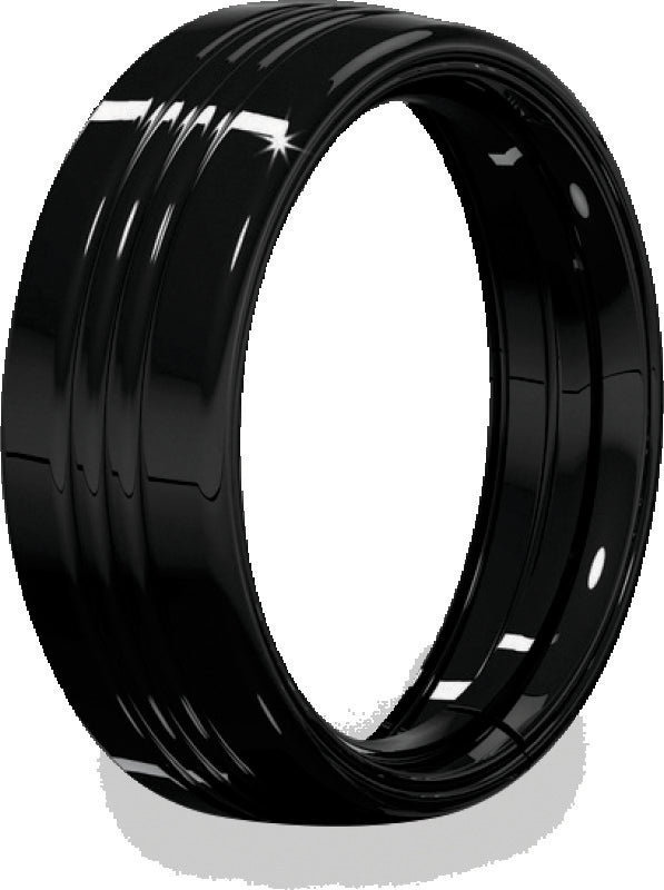 Kuryakyn 7inch Headlamp Trim Ring Gloss Black - 7276