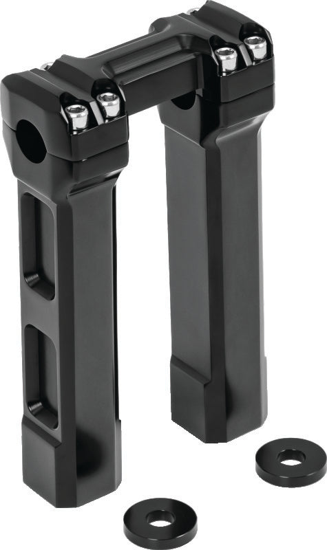 Kuryakyn 8inch Billet Handlebar Risers Black - 6135