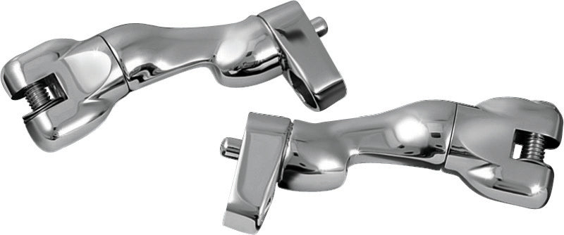Kuryakyn Adjustable Passenger Peg Mounts For Harley-Davidson Touring and Indian Models Chrome - 7504