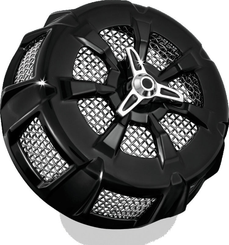 Kuryakyn Alley Cat Air Cleaner Cover Screamin Eagle Stage 1 Kits Gloss Black - 9438