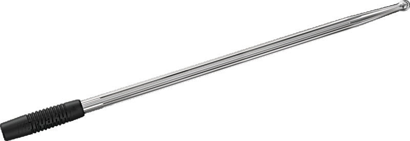 Kuryakyn Billet Antenna Round/Grooved Chrome - 863