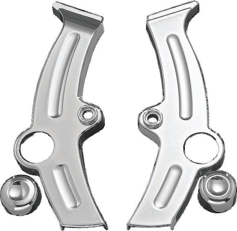 Kuryakyn Boomerang Frame Covers For 2000-2007 Softail Chrome - 7851