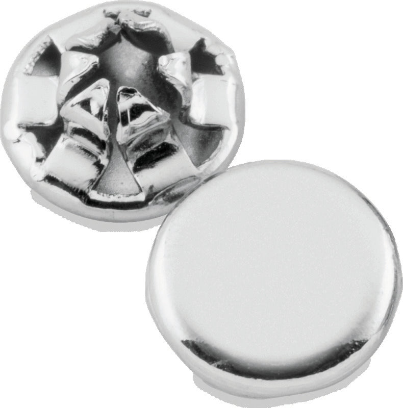 Kuryakyn Custom End Plugs Chrome For 1/4inch Allen Bolts (Set of 10) - 8114