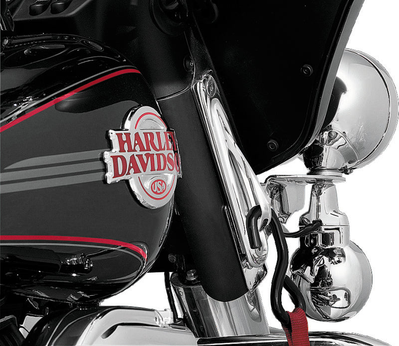Kuryakyn Custom Teardrop Tie-Down Brackets 1983-2013 Touring Chrome - 928