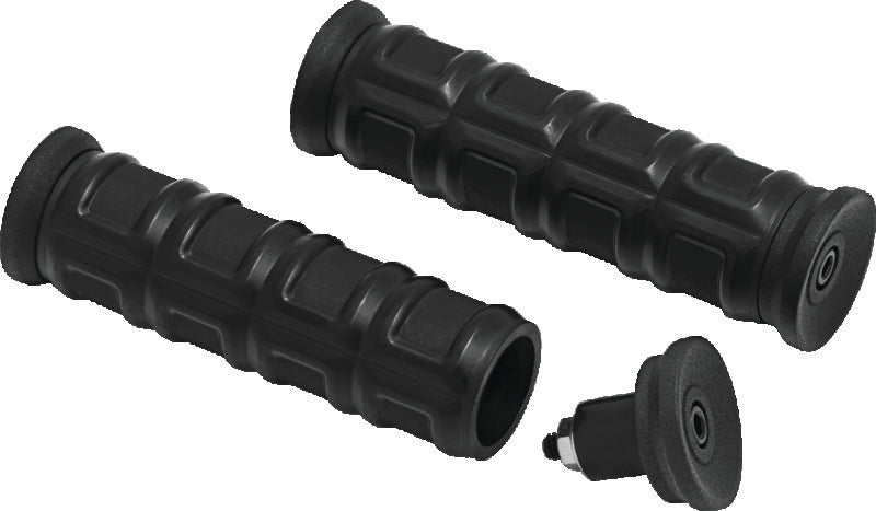 Kuryakyn Dillinger Grips 7/8in Universal Black - 6679