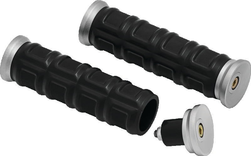 Kuryakyn Dillinger Grips 7/8in Universal Nickel - 6678