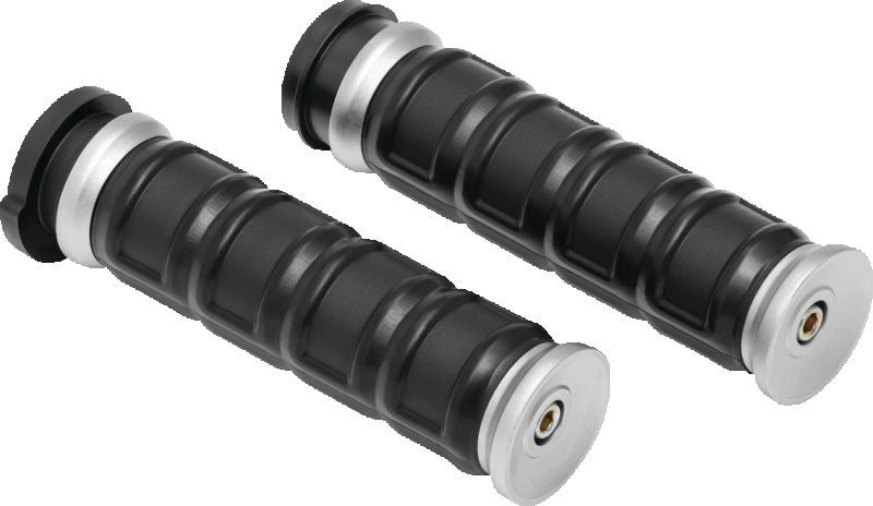 Kuryakyn Dillinger Grips Throttle-By-Wire Silver - 6674
