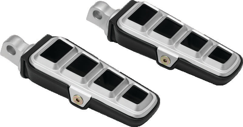 Kuryakyn Dillinger Pegs With Male Mount Adapter Silver - 6666