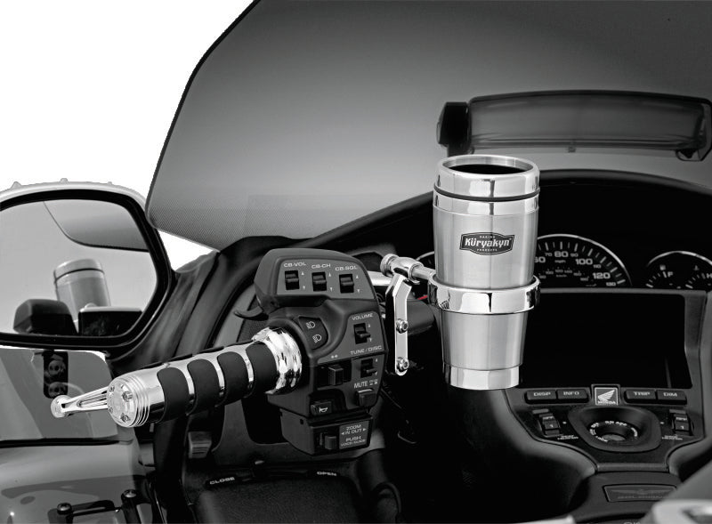 Kuryakyn Drink Holder With Stainless Steel Mug For Perch Mount Chrome - 1463