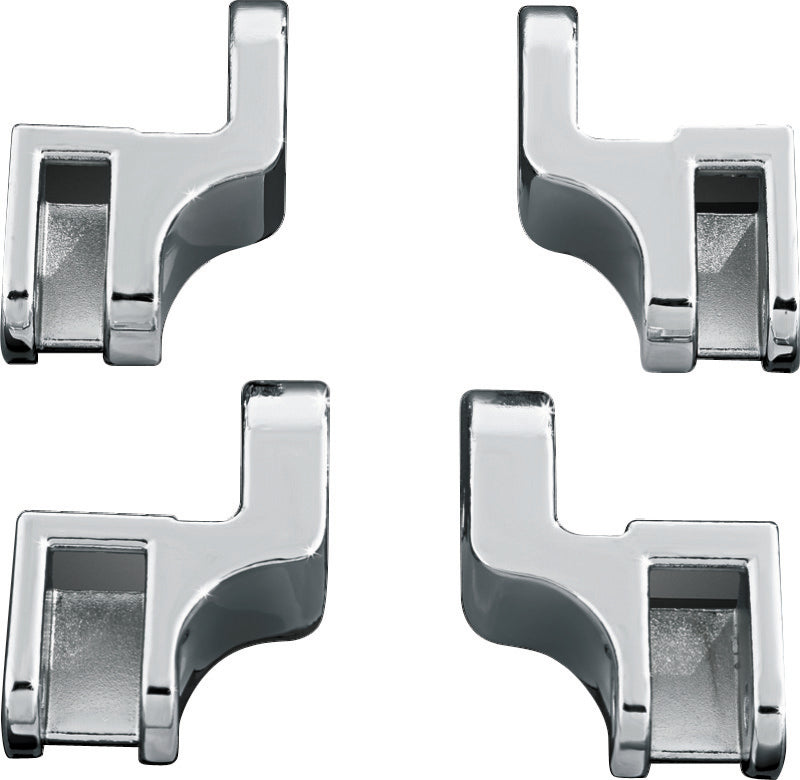 Kuryakyn Driver Floorboard Relocation Brackets For FLST Models Chrome - 7528