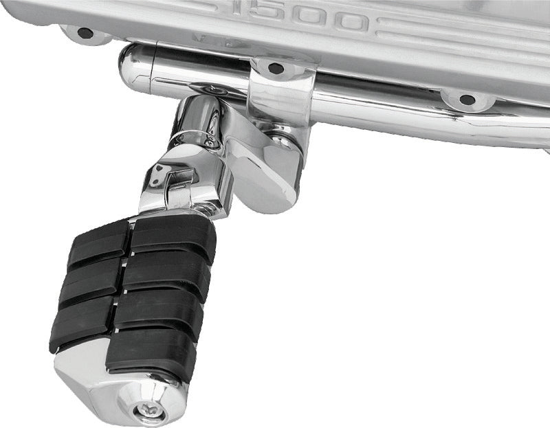 Kuryakyn Dually ISO Offset Highway Pegs With 1inch Clamp Chrome (Pair) - 7976
