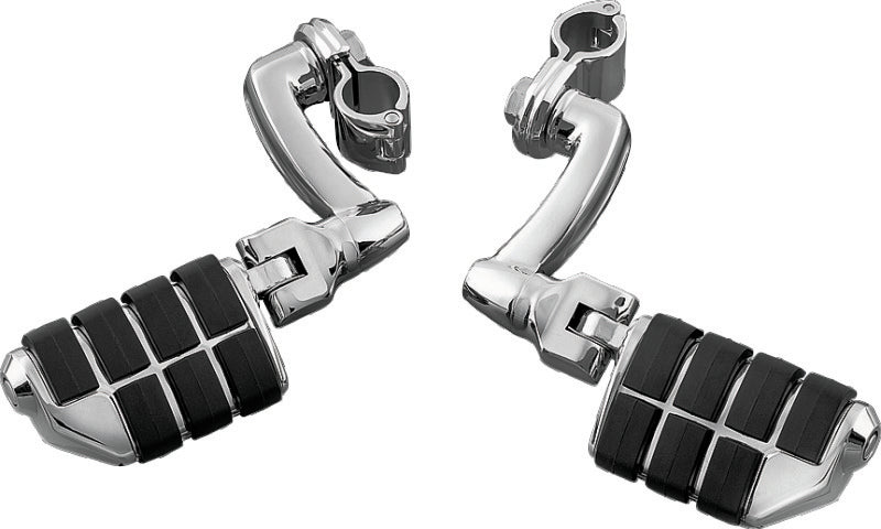 Kuryakyn Dually ISO Pegs With 1inch Clamp Chrome (Pair) - 7980