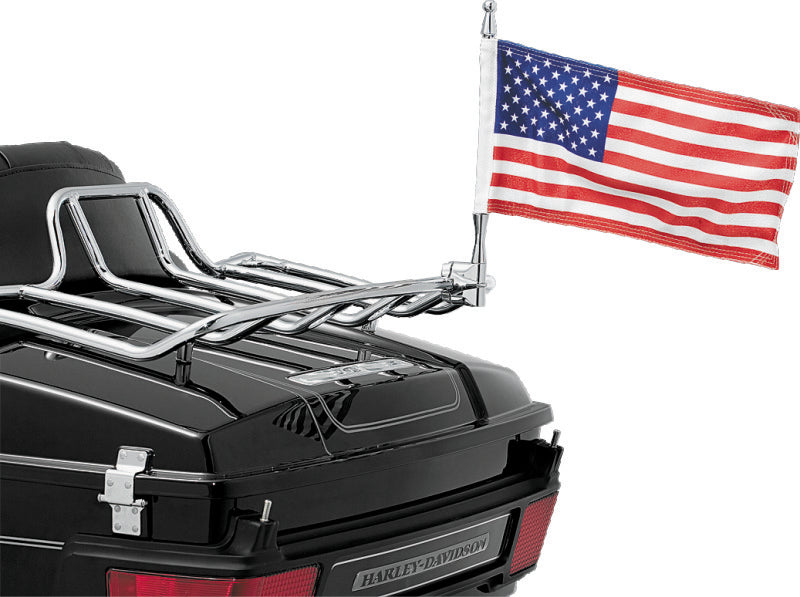 Kuryakyn Flag With Universal 1/2inch Vertical Mount Chrome - 4254