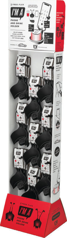 Kuryakyn Free-Flex Cup/Phone Holder 27-Count Display - 6458
