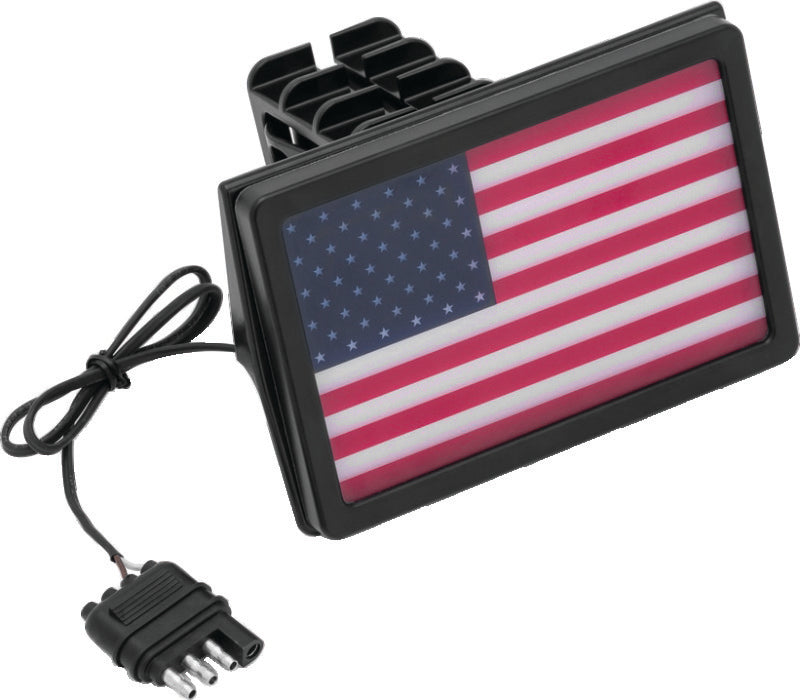 Kuryakyn Freedom Flag LED Hitch Cover Black - 2893