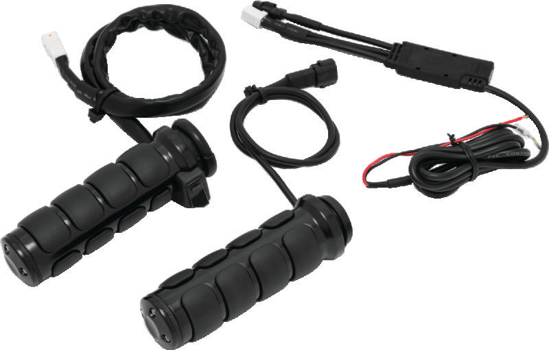 Kuryakyn Heated ISO Grips Throttle-By-Wire Gloss Black - 6472