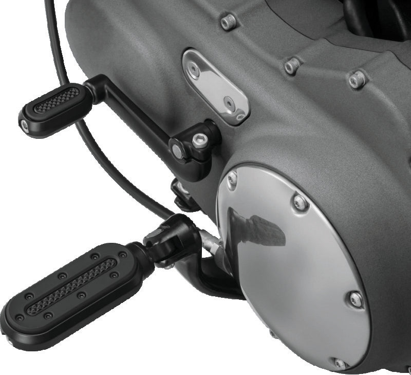 Kuryakyn Heavy Industry Pegs With Adapters Satin Black - 7032