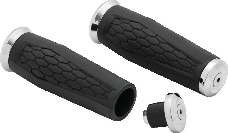 Kuryakyn Hex Grips 7/8inch Universal Chrome - 5928