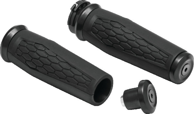 Kuryakyn Hex Grips Dual Cable Black - 5921